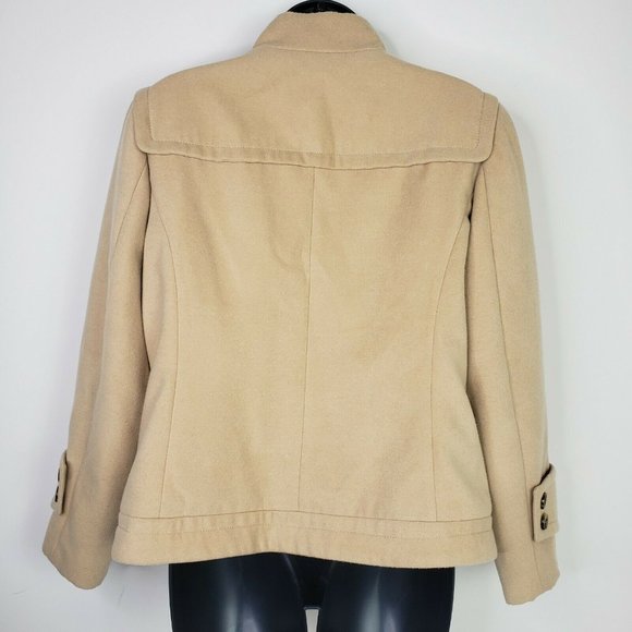 Chico's Brown Jacket Full Zip Pockets Large - Picture 8 of 12